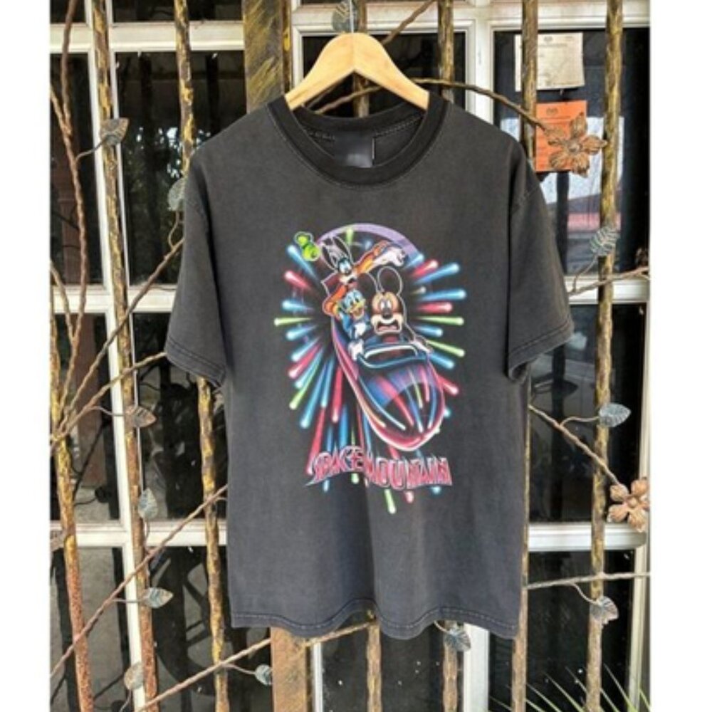 90S Disney Space Mountain Faded Tees - Picture 1 of 4